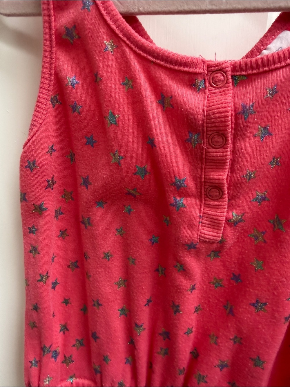 More Than Magic XS 4 5 Girls Pink Sleeveless Jumpsuit with Stars - Picture 2 of 5
